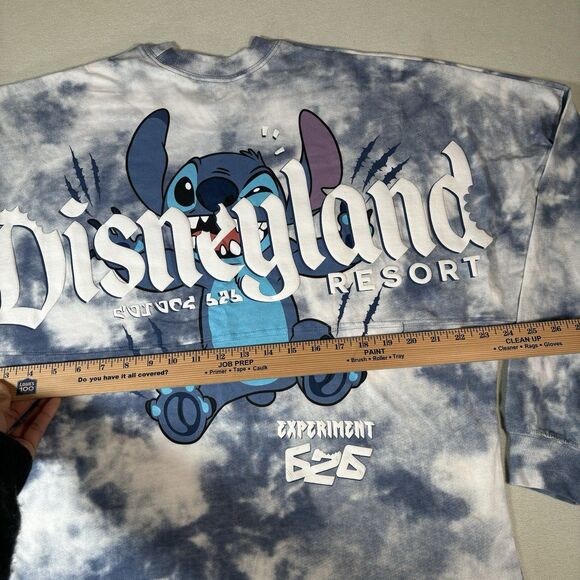 Disneyland Resort Spirit Jersey Blue Tie Dye Stitch Experiment 626 Size M New - Picture 8 of 9